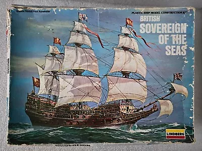 British Sovereign Of The Seas Ship Lindberg #854 Model Kit Scale 1:250 Open Box • $22.50