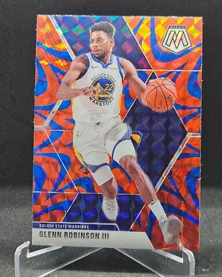 Glenn Robinson Iii 2019-20 Nba Panini Prizm Mosaic Blue Reactive No.60 • $2