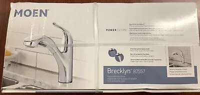 NEW SEALED Moen 87557 1-Handle Pull-Out Sprayer Kitchen Faucet Chrome B167 • $72.24