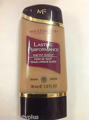 Max Factor Lasting Performance Stay Put Makeup Liquid Foundation SIENNA #11 NEW. • $16.99