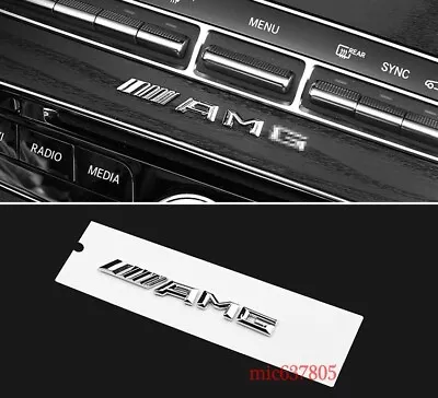 $16.99 • Buy For Mercedes AMG Badge Cockpit Centre Console Dashboard Interior Emblems Decal