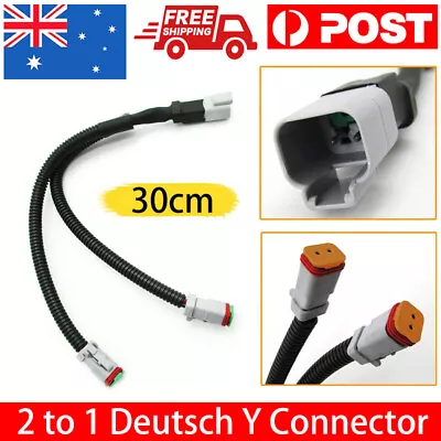 For Deutsch Connector Plug Dt 2 To 1 Y Adaptor Cable Led Work Light Bar Wiring • $9.45