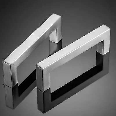 Kitchen Cabinet Cupboard Door Handle Square Drawer T Bar Handles 96-192mm Hole • £6.99