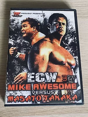 RF Video ECW Mike Awesome Vs Masato Tanaka 3 Disc Set Wrestling DVD ECW • £22