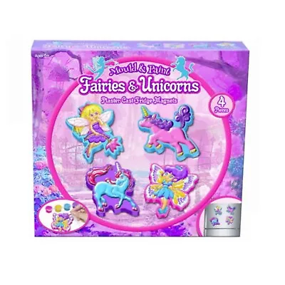 Fairies & Unicorn Mould And Paint Make Your Own Fridge Magnet • £1.99