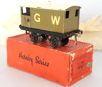 O Gauge  HORNBY SERIES  G.W. Goods Brake Van - Nut & Bolt Type C1926 - Boxed • £29.95