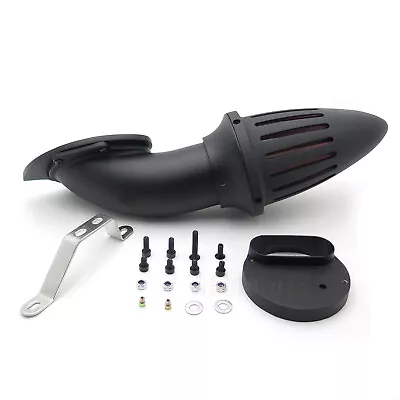 Air Cleaner Intake Kit Bullet For V-Star 1100 Dragstar XVS1100 99- 2012 Matte BK • $92.99