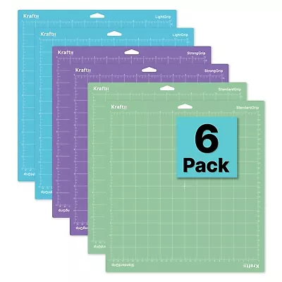 6 Pack Cricut Adhesive Cutting Mats For Explore/ Air/ Maker 1/2/3 Machines 12x12 • £14.99