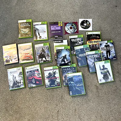 $59.99 • Buy Lot 21 Microsoft Xbox 360 Games Bundle Mixed - Halo, COD, Racing, & More (c)