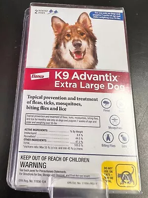 Elenco K9 Advantix Extra Large Dog 2 Doses 6562 • $19