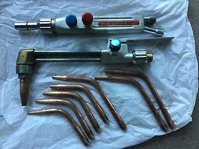 Saffire 3 Welding And Burning Torch Plus Assortment Of Used Welding Nozzles • £50