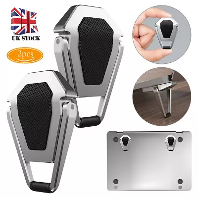 Mini Portable Metal Folding Laptop Stand Adjustable Angle Stable Support Improve • £6