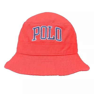 Polo Ralph Lauren Safari Bucket Hat Cap With POLO - Light Red - • $49.99