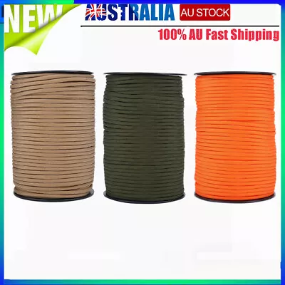 550 Reflective Paracord Parachute Cord 100m Lanyard Spec Type 9 Strand Core Rope • $18.52