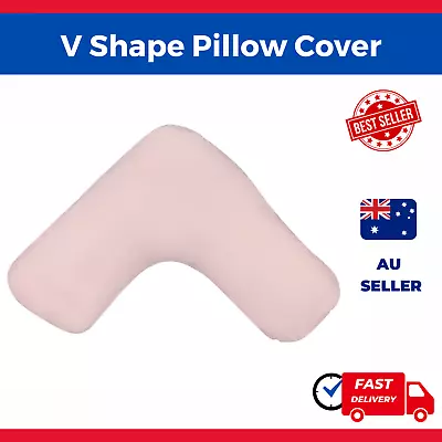 100% Cotton V Shape Tri Boomerang Pillow Case Cover V Shaped Cushion Cover • $10.97