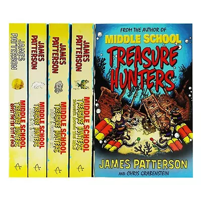 Middle School Treasure Hunters Series By James Patterson 5 Books Set -Paperback • £15.25