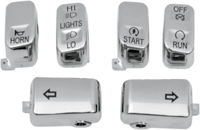 $33.95 • Buy Chrome Switch Cap Kit For Harley Davidson V-Rod  2002-2013 Repl. OEM# 71804-03