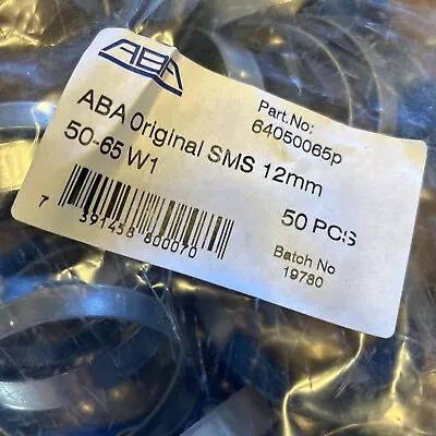 ABA Original SMS 12mm 50-65 W1 Worm Drive Clamp 50 Count • $50