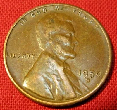 1950 S Lincoln Wheat Cent - Circulated - G Good To VF Very Fine - 95% Copper • $1.68