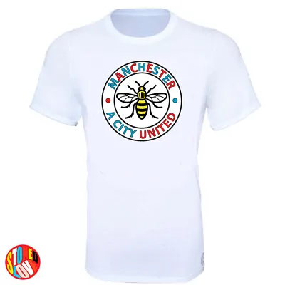 Manchester Bee A City United Stand Together T-Shirt  - Kids & Adult Sizes • £14.99