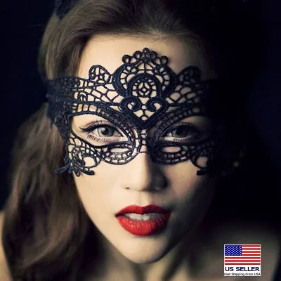 Women Sexy Lace Eye Face Mask Masquerade Party Nightclub Costume Queen 1633 • $5.99