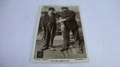 Charlie Chaplin Red Letter Photocard Essanay Silent Movie Postcard RPPC • £3.75