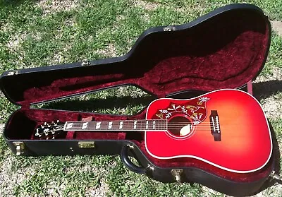 Gibson Hummingbird Custom Shop Only 28 Made Cherry Quilted Maple 2008 VC Montana • $7000