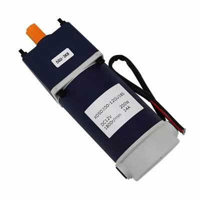 DC12V Worm Gear Reducer Gearbox Electric DC Reduction Motor 10-600 RPM Brand New • $136.50