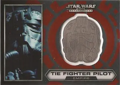 Star Wars Chrome Perspectives - #21 Of 30 Silver Helmet  Tie Fighter Pilot  • $21.28