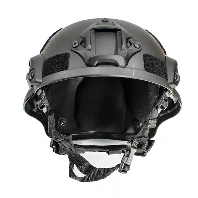 MICH 2002 Airsoft Tactical Hunting Combat Helmet W/ Side Rail Mount Black • $34.19