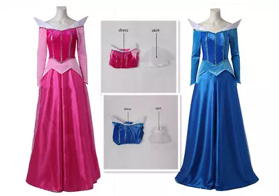 Sleeping Beauty Princess Aurora Dress Costumes Cosplay • $46.55