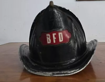 Vintage 1955/56 Cairns Brothers Metal Fire Helmet B.F.D • $89.99