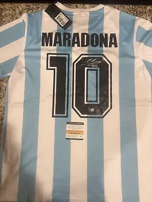 Diego Maradona “El Pibe De Oro” Argentina Signed Autographed Jersey PCA COA • $700