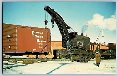 Wisconsin WI - Soo Line's Steam Crane Railroad #W2 Train - Vintage Postcard • $4.49