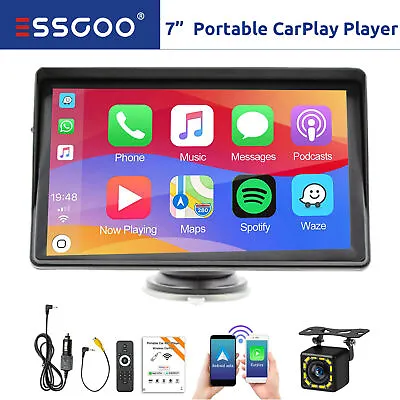 7'' GPS Navigation Car Stereo Radio CarPlay Android Auto MP5 Player AUX TF + CAM • $51.17