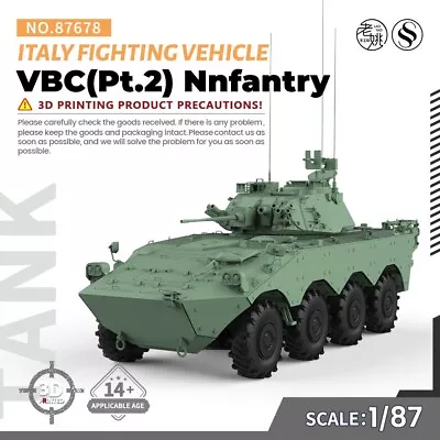 SSMODEL 25mm Military Model Kit Italy VBC（Pt.2）Nnfantry Fighting Vehicle • $18.99