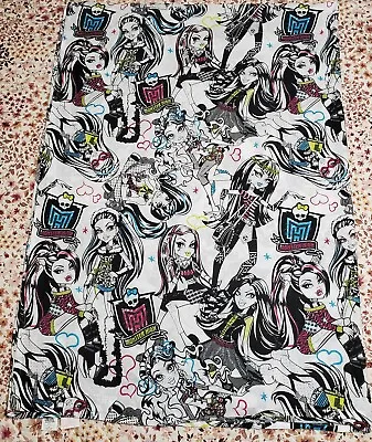 Mattell Monster High Dolls Ghouls Rule Twin Flat Bed Sheet 2012 Cotton Blend • $11.99