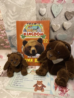 My Animal Kingdom Book 22 Brown Bears Soft Toys + Tags + Certificate Deagostini • £10