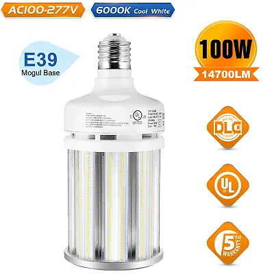 UL 100 Watt LED Corn Light Bulb Garden Street Warehouse Corn Lamp E39 Mogul Base • $51.88