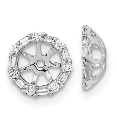 $291.99 • Buy 14k White Gold Diamond Earring Jackets