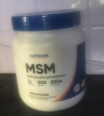 MSM Powder - 500g 1g Per Serving - 500 Servings - Pure Methylsulfonylmethane BN • £24.95