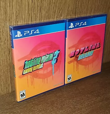 Special Reserve Games Hotline Miami 1 & 2 PS4 NIB New Sealed Lot Game FREE SHIP • $45