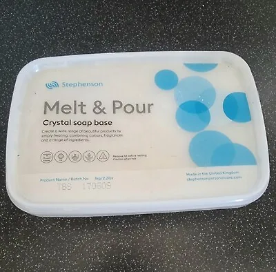 Stephensons 1kg Melt And Pour Triple Butter Soap Base • £11