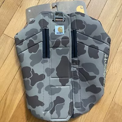 Carhartt Dog Vest Size M Neoprene Duck Camo Brown Adjustable Strap Hunting NEW • $24.99