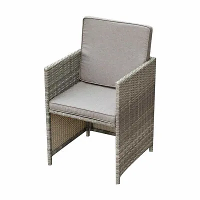 $159 • Buy Set Of 2 Outdoor Furniture Dining Modular Chairs Wicker Rattan Garden Patio BBQ
