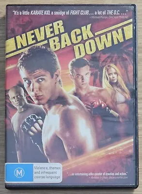 ^ Never Back Down ~ DVD ~ Region 4 ~ PAL ~ Faris Heard Gigandet ~ FREE Postage!! • $3.88