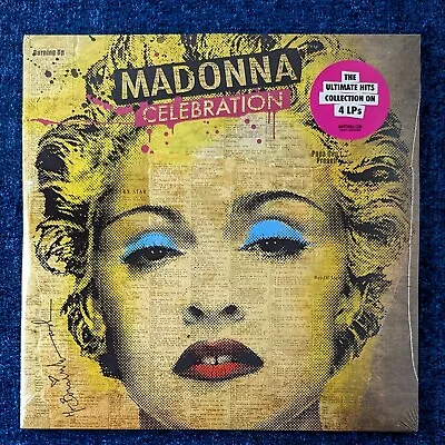 MADONNA SEALED CELEBRATION 12'' VINYL 2024 4 LP DISC SET PROMO HYPE Mr Brainwash • $120