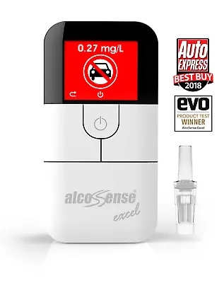 £89.99 • Buy AlcoSense Excel Fuel Cell Breathalyser Electronic Breathalyzer Packaging Damaged