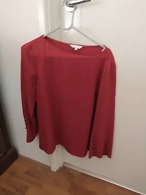 Veronika Maine Long Sleeve Red Shirt Size 14 • $25