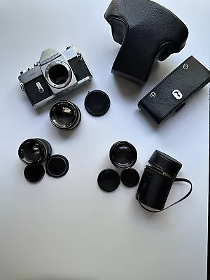 Mamiya Sekor Camera Body With 3 Lenses • $120